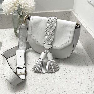 Rebecca Minkoff Isobel saddle bag crossbody white